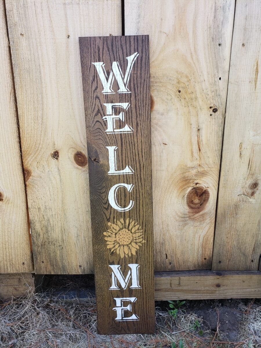 Custom Welcome Sign Front Porch