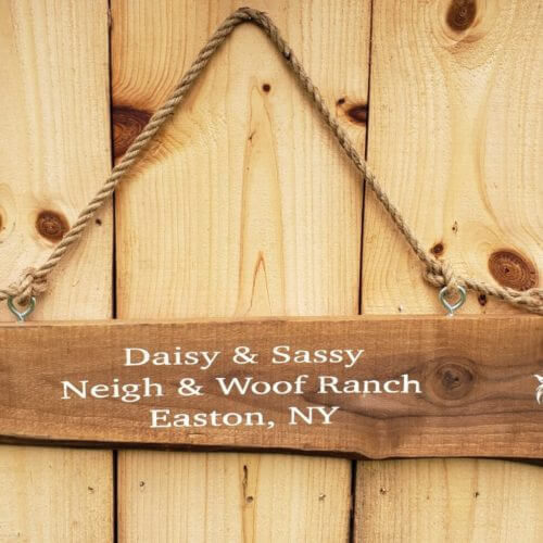 Customizable Horse Stable Sign