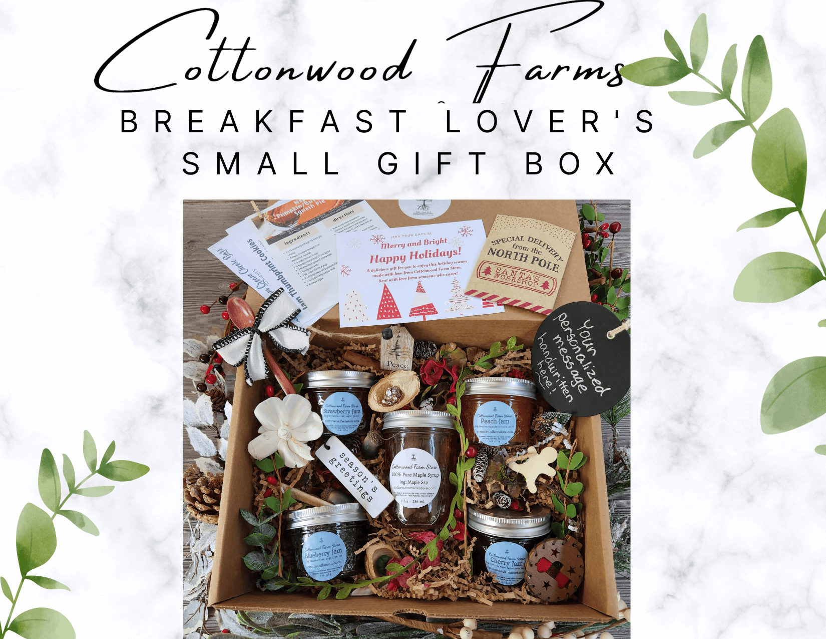 Breakfast Lovers Farm to Table Gourmet Sample Gift Box, Wisconsin Maple  Syrup, Food Gifts Natural Preserves, Locally Grown, Foodie Gift –  Cottonwood Farm Store, Farm to Table Goods & Custom Made Art
