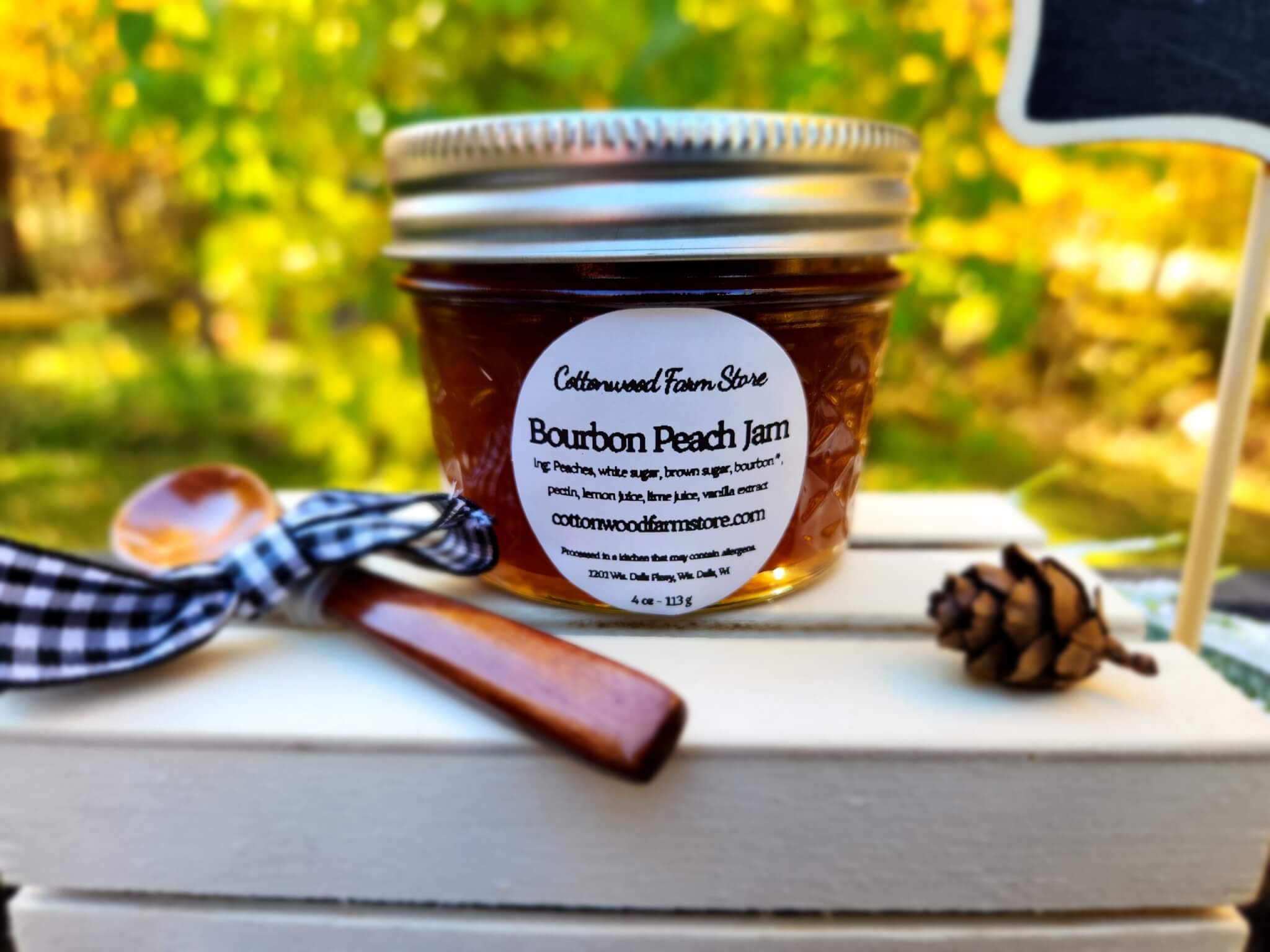 Bourbon Peach Cocktail Mixer Jam